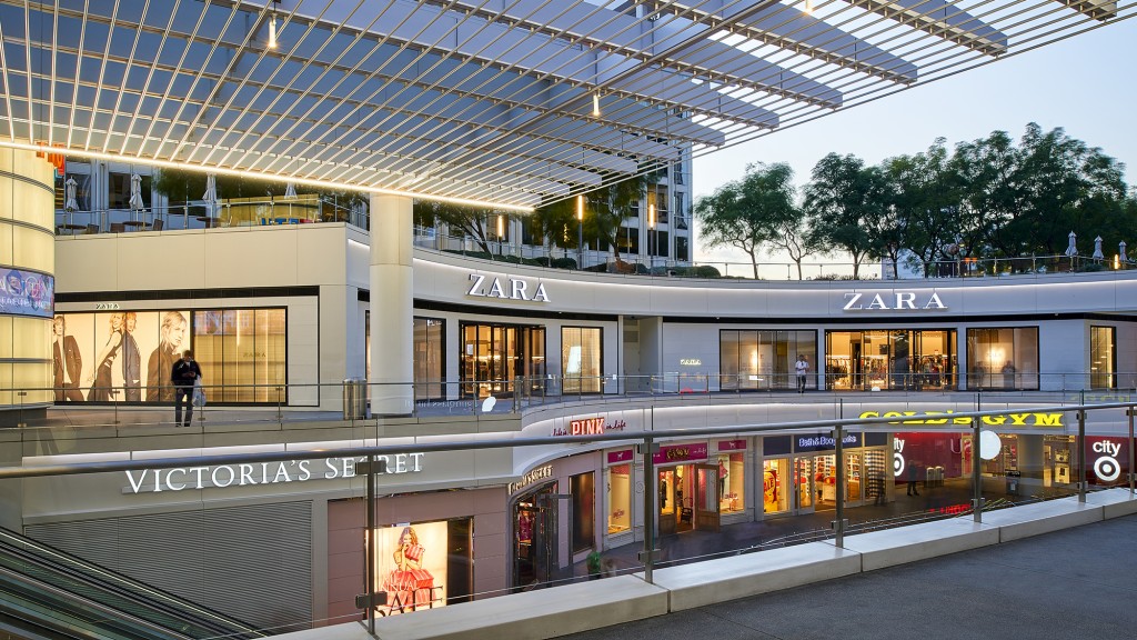 A train station with a train.